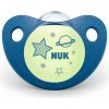 NUK Cumlík Deň&Noc, silikón,V2 (6-18m.) - modrý