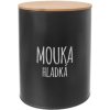 Orion Dóza Hladká mouka BLACK 13 cm 153693