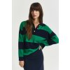 SVETER GANT STRIPED KNIT RUGGER EVENING BLUE