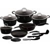 BerlingerHaus BH-6129 Black Professional Line sada riadu s nepriľnavým povrchom 15ks