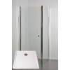 Arttec ARTTEC MOON A12 rohový sprchový kút 80x80cm sklo Číre pr. Alu lesk+vanička Polaris PAN04469