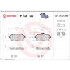 Sada brzdových platničiek, vždy 4 kusy v sade BREMBO P 50 100 (P50100)