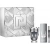 Paco Rabanne Invictus Platinum parfumovaná voda 100 ml + dezodorant v spreji 150 ml + toaletná voda 10 ml miniatúra, darčeková súprava pre mužov