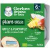 Gerber Organic Rastlinný Dezert Jablko a Ananás s kokosovým mliekom 4 x 90 g