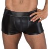 Noir Handmade H058 Men's Shorts Made of Powerwetlook and 3D Net