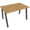 Hobis Pracovný stôl UNI A, 120x75,5x80 cm, dub/čierna