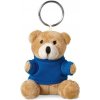 PILASO prívesok na kľúče, plyšový medveď, modrá