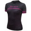 SENSOR CYKLO TOUR dámsky dres kr.rukáv black dots Veľkosť: M
