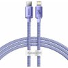 Baseus CAJY000205 Crystal Shine Series Datový Kabel USB-C - Lightning 20W 1,2m Purple