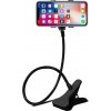 HomePRO D100 Držiak na telefón, tablet s husím krkom a klipom, 7 palcový, 12,5 cm, čierna