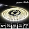 LEDprodukt 5m LED pásik 60LED/m SMD5730 15W/m studená biela IP20 12V