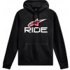 Mikina RIDE HOODIE 4, ALPINESTARS (čierna/biela/červená) Veľkosť: L