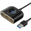 Baseus štvorcový rozbočovač USB-A na 1x USB-A 3.2 Gen 1 / 3x USB 2.0 s 1m káblom - čierny