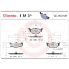 Sada brzdových platničiek, vždy 4 kusy v sade BREMBO P 85 071 (P85071)