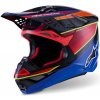 Přilba SUPERTECH S-M10 ERA, ALPINESTARS (modrá/červená/žlutá fluo, vel. S)