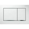 Geberit Omega 30 Ovládacie tlačidlo, 212 × 142 × 10 mm, biele, chróm lesk, 115.080.KJ.1