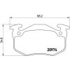 BREMBO Sada brzdových platničiek kotúčovej brzdy P61032