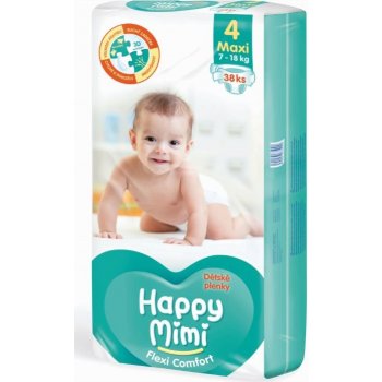 Happy Mimi Flexi Comfort Maxi 4 plienky 7-18 kg 38 ks od 9,8 € - Heureka.sk