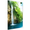 Vertikálny foto obraz sklenený Vodopád v lese 50x100 cm