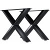 Design-Shop Stolové nohy 324573 Stanton - 80x14x75 - Čierna