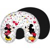 Jerry Fabrics Cestovný vankúš Mickey and Minnie Dots 28x33