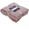 Collectione Taupe plyšový pléd Olaf taupe - 150 * 200 cm - Collectione