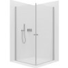 CERANO - Sprchovací kút Antelo Duo Ľ/P - 6 mm - chróm, transparentné sklo - 90x90x190 cm - otočný