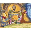 Diamondi Diamantové maľovanie - MACKO PU A VIANOCE Rámovanie: vypnuté plátno na rám, Rozmer: 40x50 cm