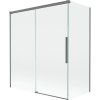 Mexen Rox sprchová zásteny 2-krídlová zasúvacia 140 + 70 x 150 cm, priehľadná, gun metal - 8C9-140-070-95-00