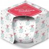 Emocio Sklo Dekor 70x62 mm Mistletoe Magic - Snowflake, vonná sviečka
