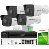 Hilook by Hikvision Súprava na monitorovanie IP 4Mpx 4 kamery IPCAM-B4, Záznamník 8ch s PoE, MD 2.0 - HiLook od Hikvision