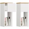TP Living Nočný stolík GALAX 20 cm biely/dub artisan