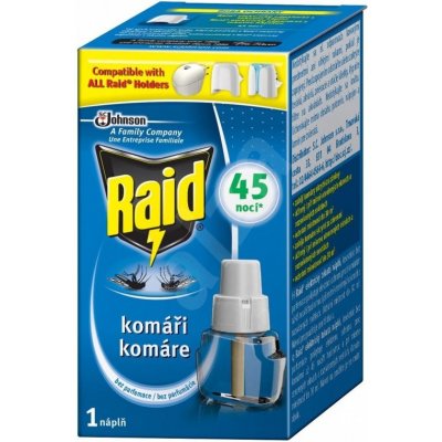 Raid 45 nocí bez komárov náhradná náplň 30 ml