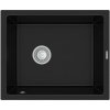 MEXEN - Pedro granitový drez 1-miska 560x460 mm, čierna 6508561000-77