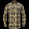 Pánska košeľa Härkila Driven Hunt Flannel Light Teak Check S Veľkosť: S, Hide weapon: Nie, For professionals: Nie