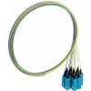 FIBRAIN Optický pigtail SC/PC (12-ks, colour) SM, G657A1, 2m, 9/125, 0.9mm, Gold, EASY-STRIP