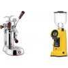 La Pavoni Esperto Abile + Eureka Helios 75, yellow