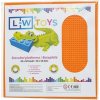 L-W Toys Velká podložka na stavění 50x50 bodů oranžová