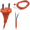 Napájací kábel oranžový k vysávaču 2 x 1 mm², 15 m