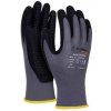Rukavice pletené, polomáčané DONAU SAFETY Flex-Dotted, kat. II šedé veľ. 10