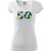 Volejbal okrúhle narodeniny 50 - Dámske tričko Pure - XS ( Biela )