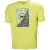 Pánské funkční triko HELLY HANSEN 34419 410 HP RACE GRAPHIC T-SHIRT 410 CYBER LIME velikost L