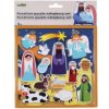 Kreatívne puzzle Betlehem nálepkový set 26 x 20 cm