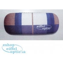 Eiffel optic Puzdro na okuliare (kocka modro-hnedo-fialová)