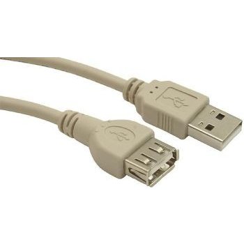 Kábel USB 2.0 A/A Predlžovací 0,75m