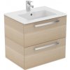 Ideal Standard Skrinka Tempo s umývadlom 60 cm, pieskový dub