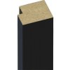Ukončovacia lišta k akustickému panelu čierna 2800x28x22 mm