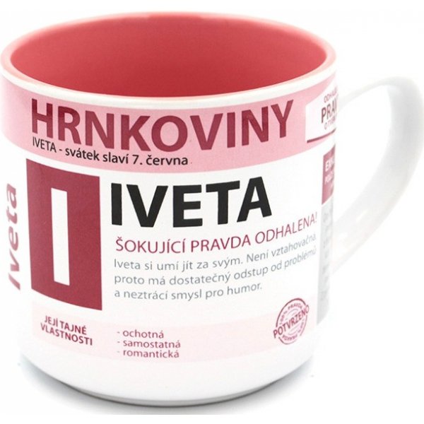 Nekupto Hrnkoviny Hrnek se jménem Iveta 400 ml od 5,95 € - Heureka.sk