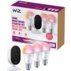 Philips Wiz Colors 8720169075016 Self-Monitoring Starter Kit monitorovacia sada biela + LED žiarovka 3-set E27 8,5W/806lm 2200-6500K+RGB