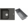 Franke Urban žulový drez s odkvapkávacou vložkou 62x50 cm sivá/grafitová/ónyxová 114.0741.984